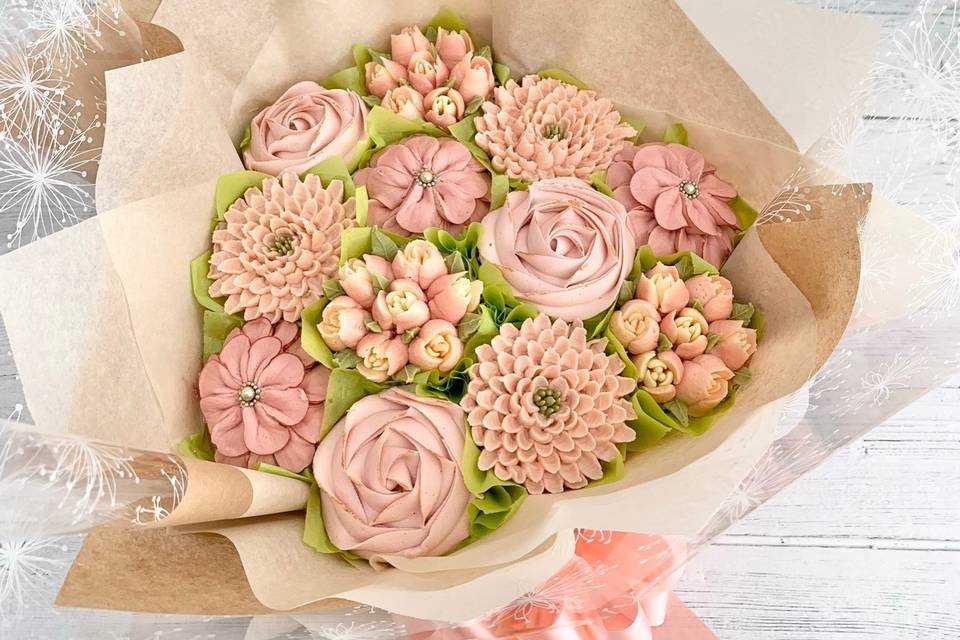 Wedding cupcake bouquet