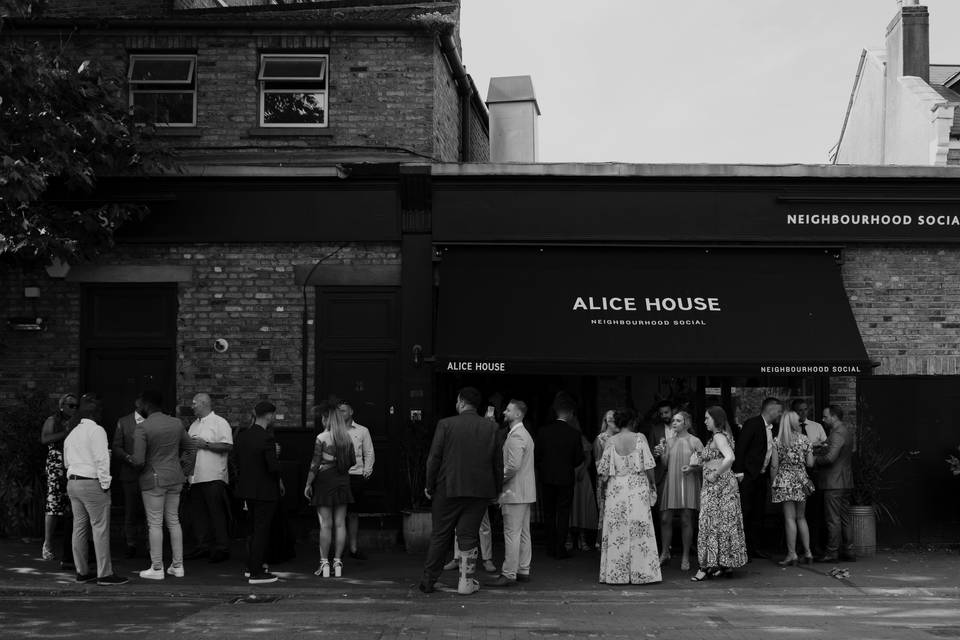 Outside Alice House