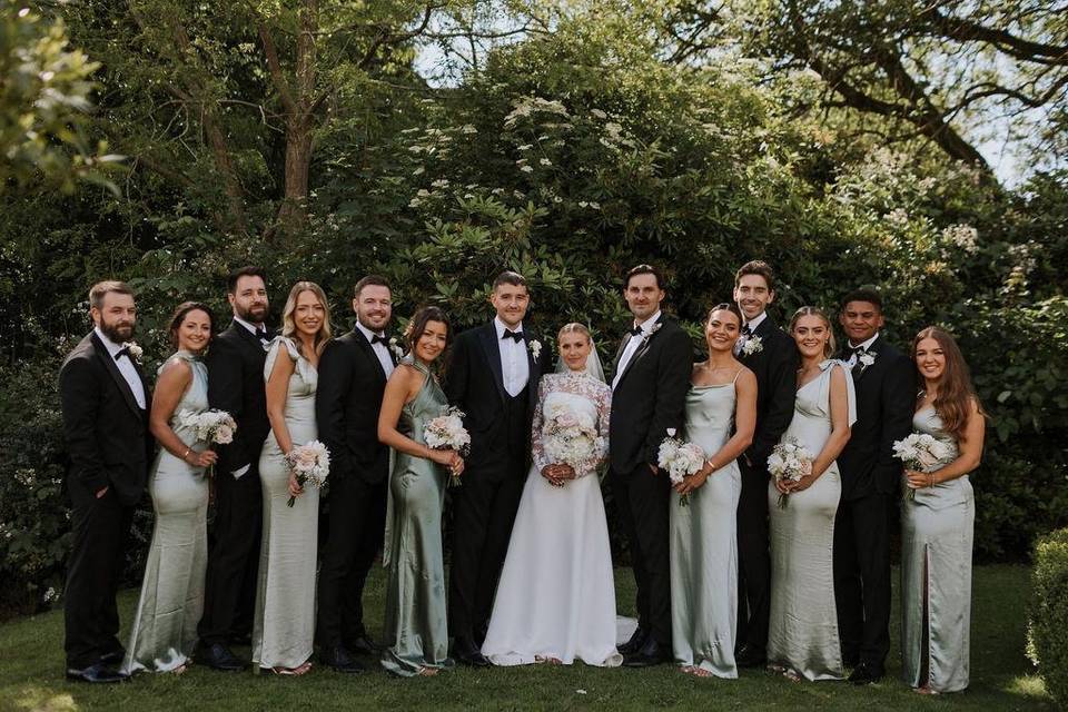 Bridal party- Sefton Palm hous