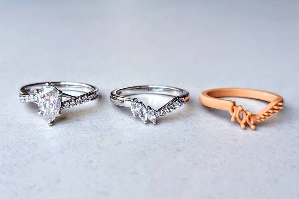 Moissanite rings