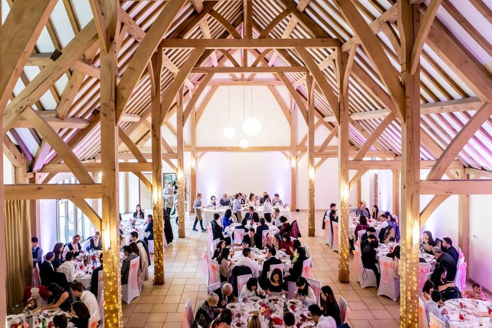 Wedding in a barn