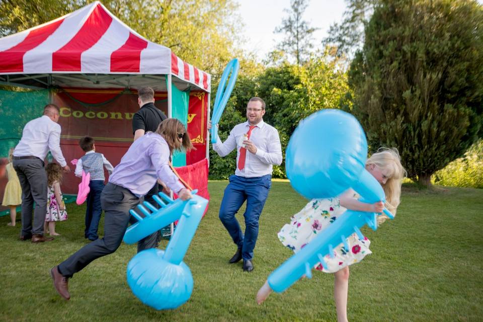 Fighting with inflatables