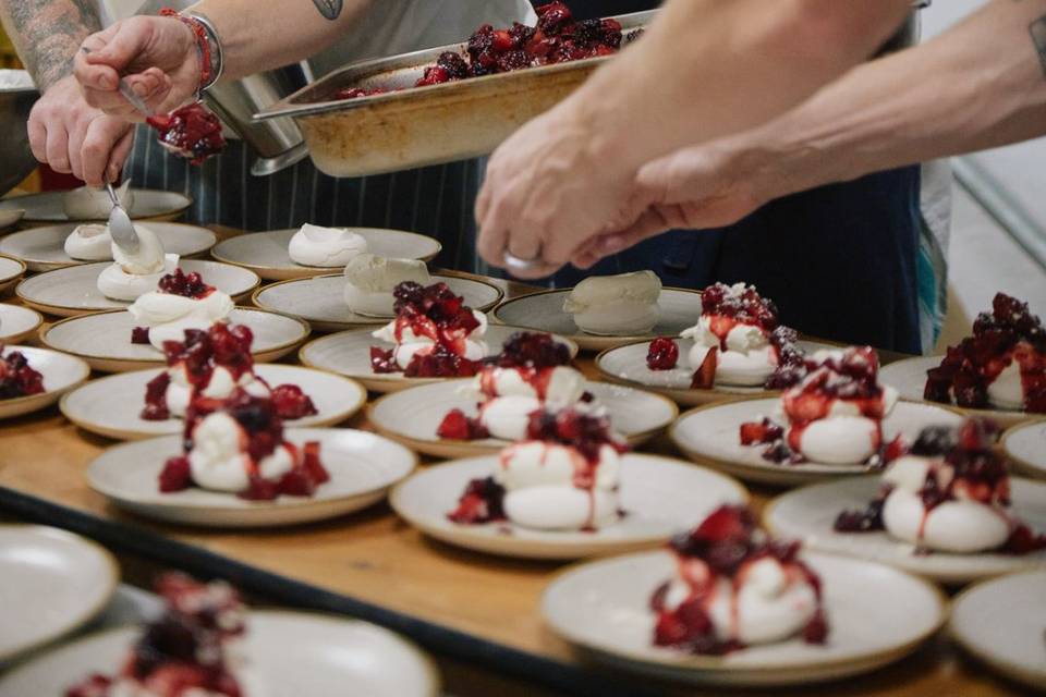 Chefs Plating Up