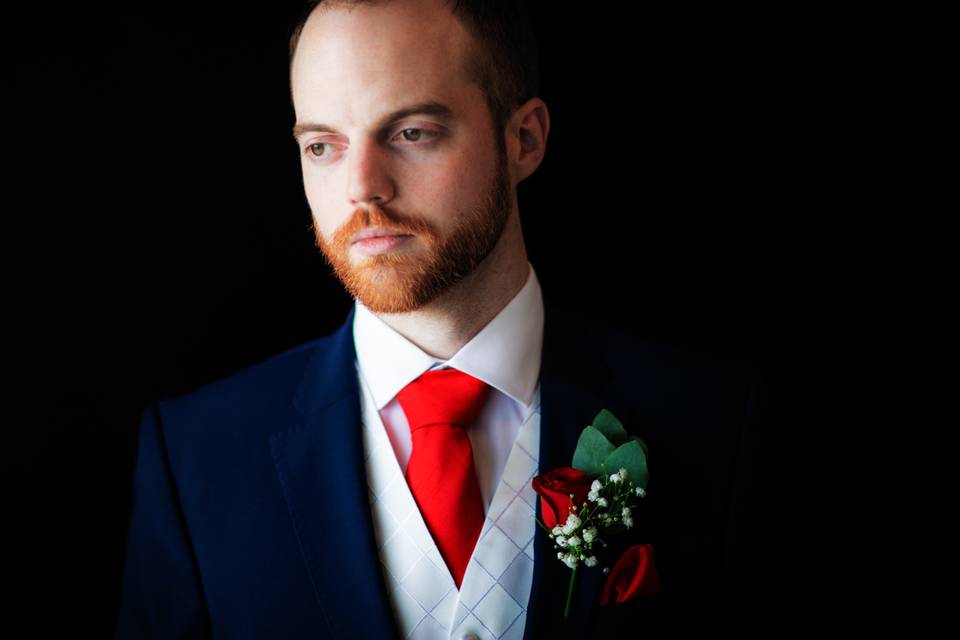 Classic groom portrait