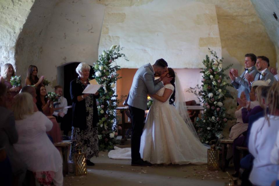 Rebecca & Liam's first kiss!