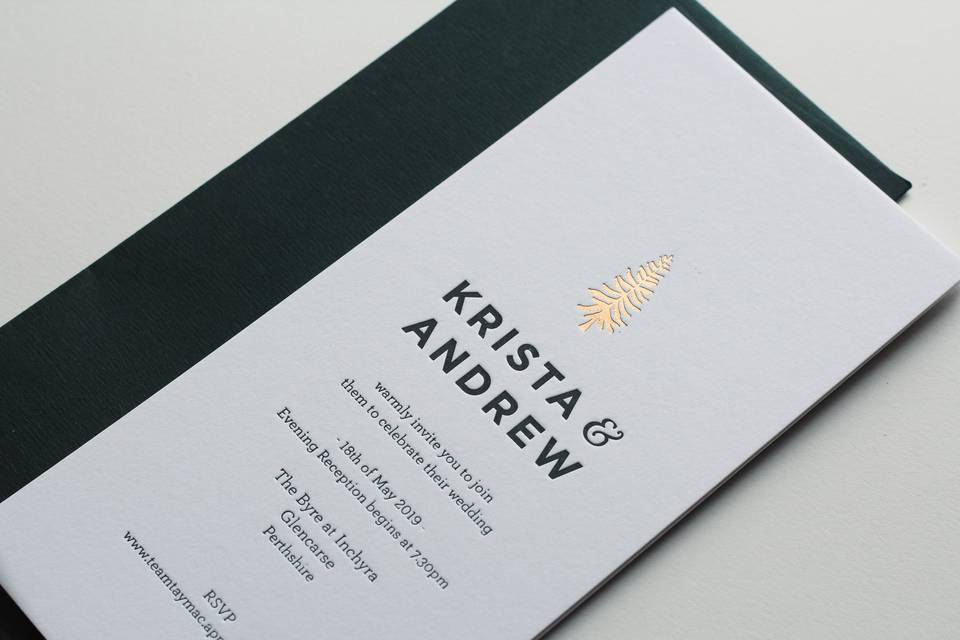 Letterpress & Foil Stationery