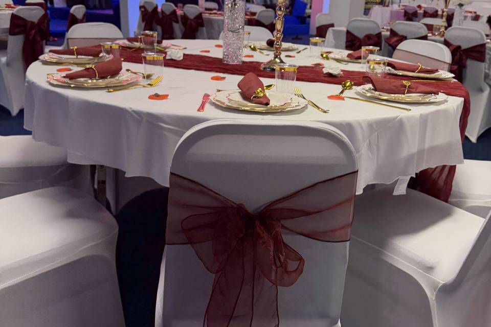 Couples classic event decor
