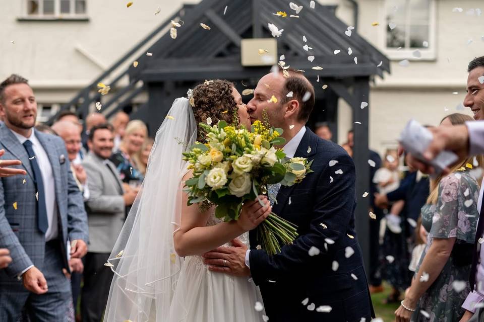 Post ceremony confetti