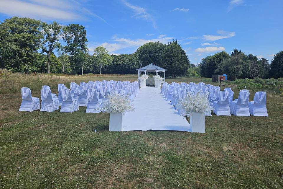 Outside wedding
