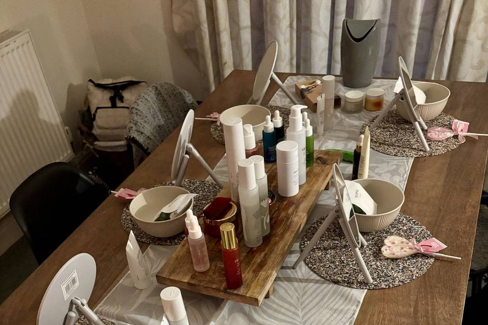 At home event set up