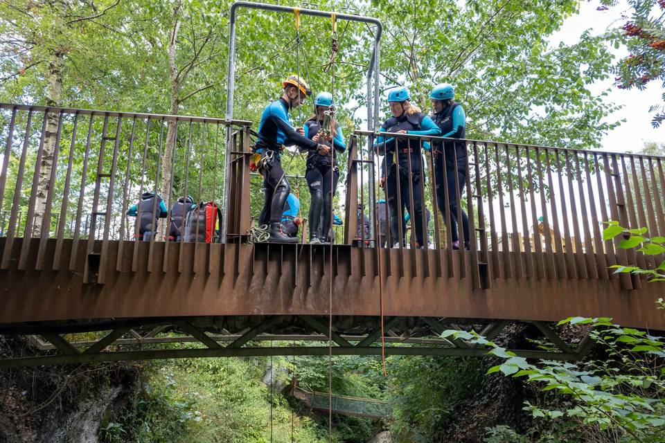 Abseiling off the Bridge