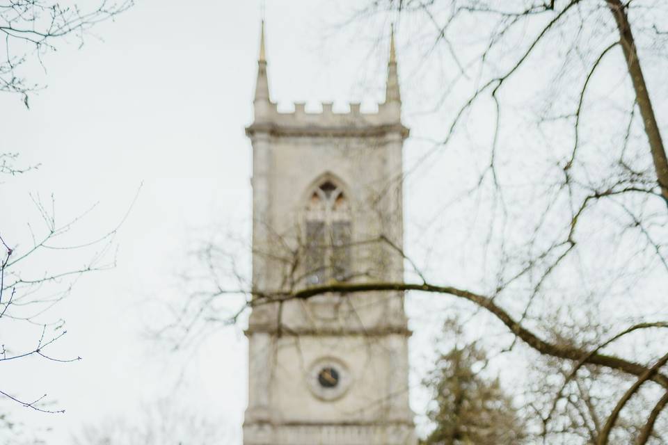 Bride in Stapleford Park