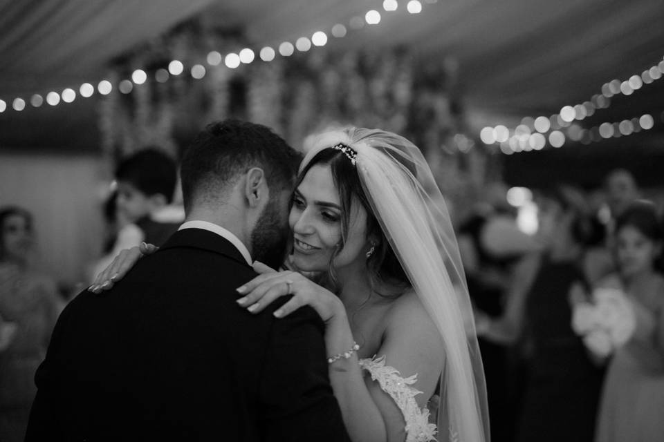 Romantic first dance