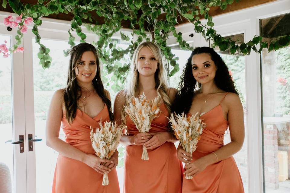 Bridesmaid bouquets