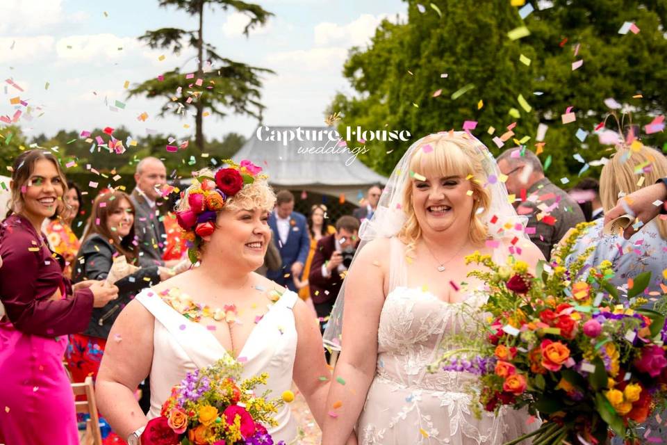 Colourful wedding