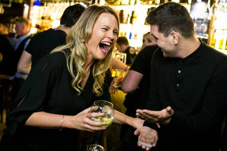 Evening wedding magic