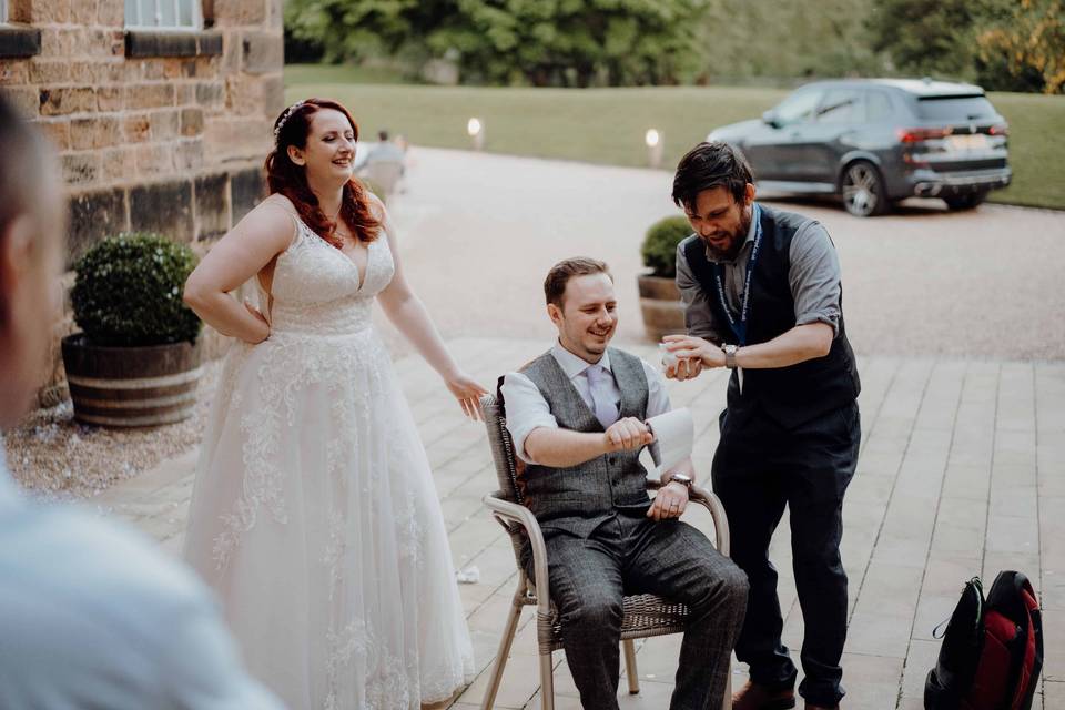 Close up wedding magic