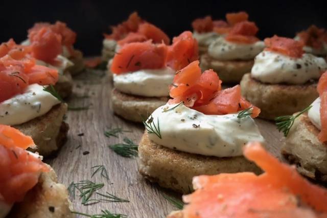 Smoked salmon and horseradish