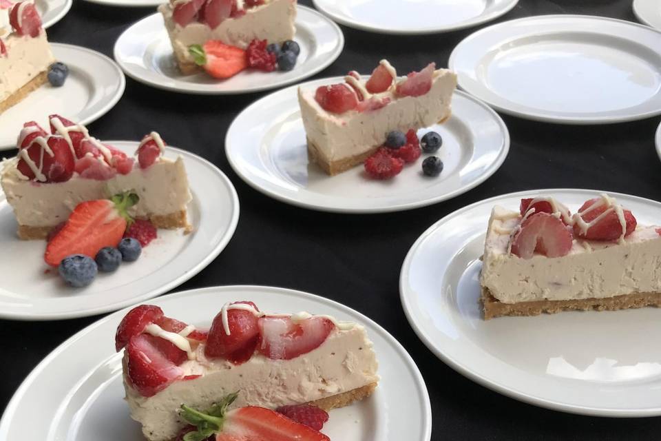 White chocolate cheesecake