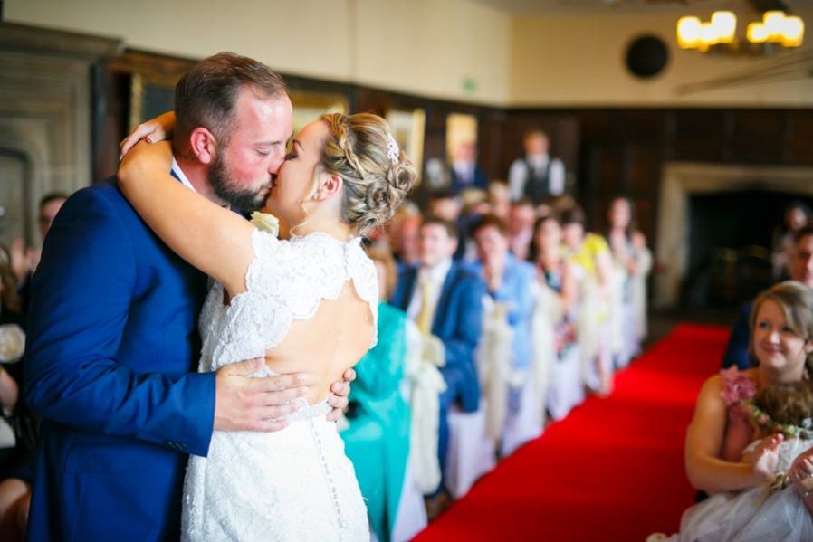 First kiss as a married couple