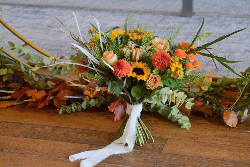 Autumn shades Bridal bouquet