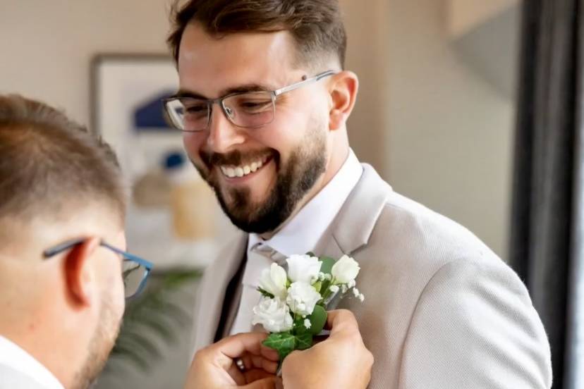 White buttonhole