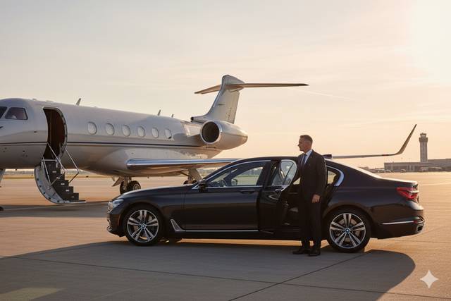 Private jets and Chauffeur