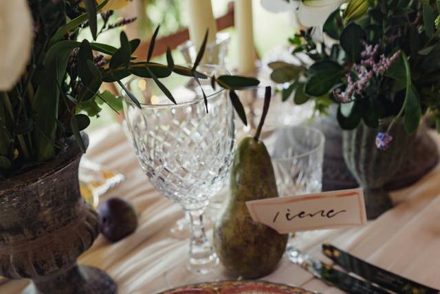 Luxury wedding table setting