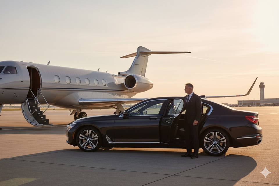 Private jets and Chauffeur