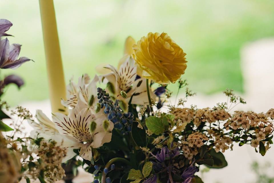 Sail cloth wedding Cotswolds