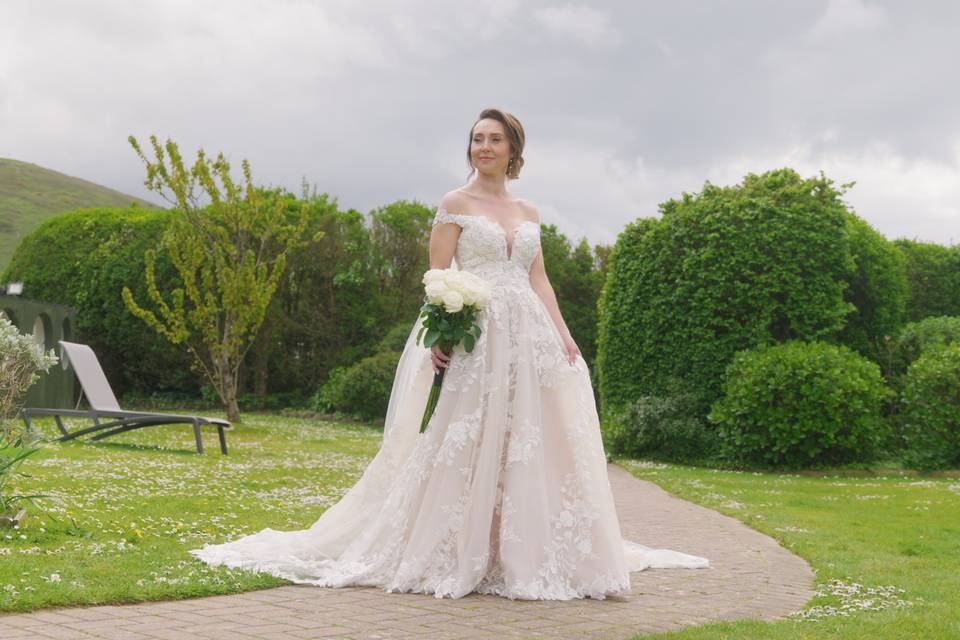 Stunning wedding portrait