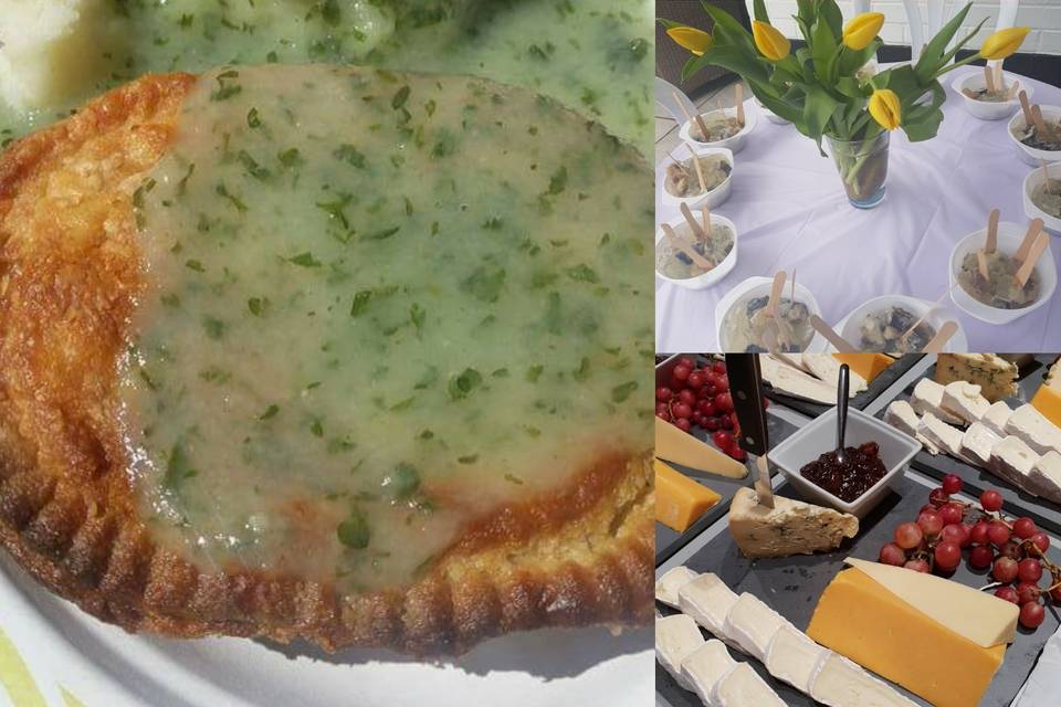 Traditional pies and eels