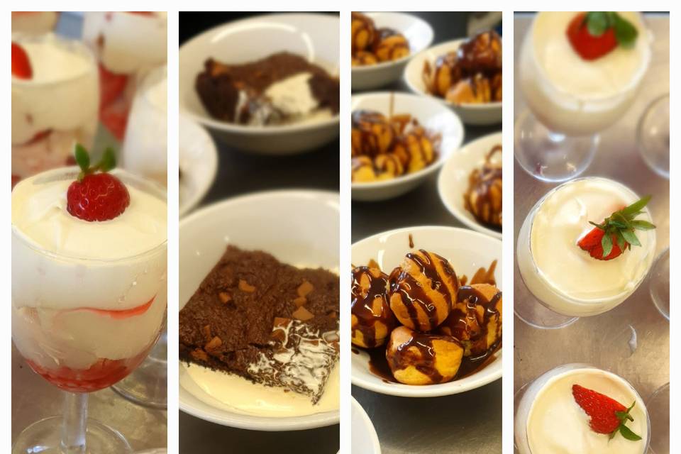 A wide range of desserts