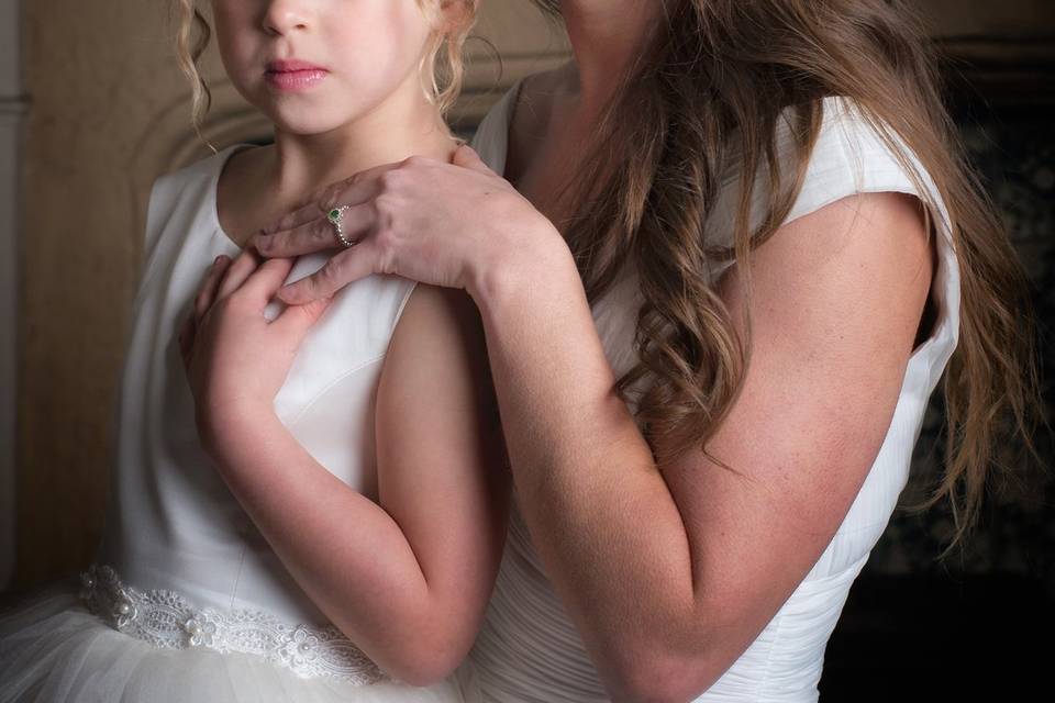 Mum and daughter portrait photo