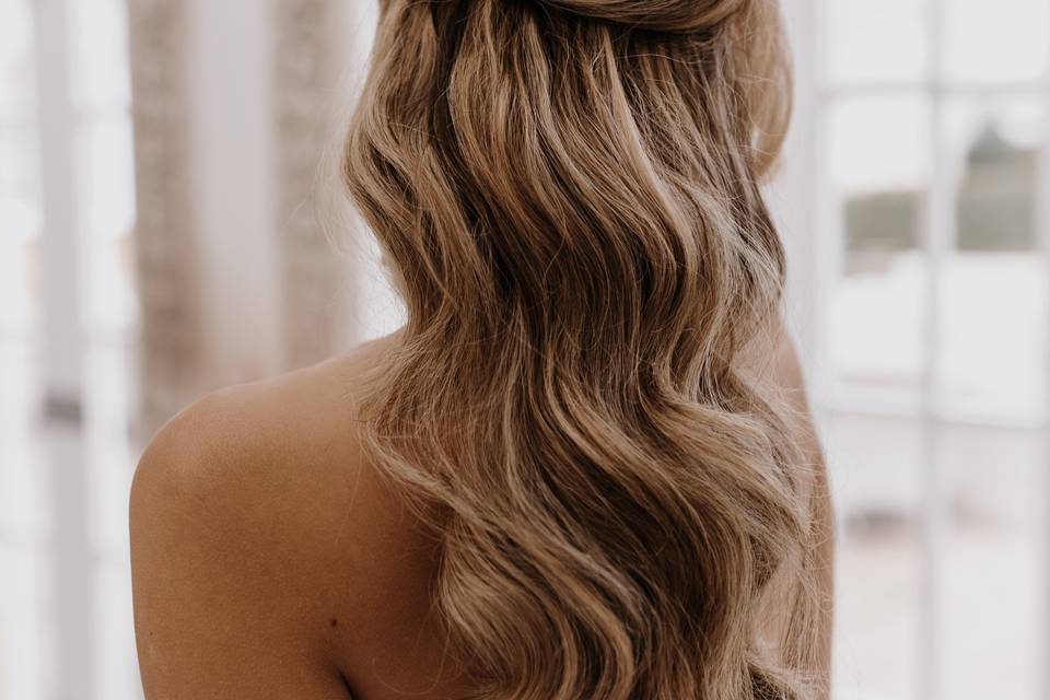 Soft half up