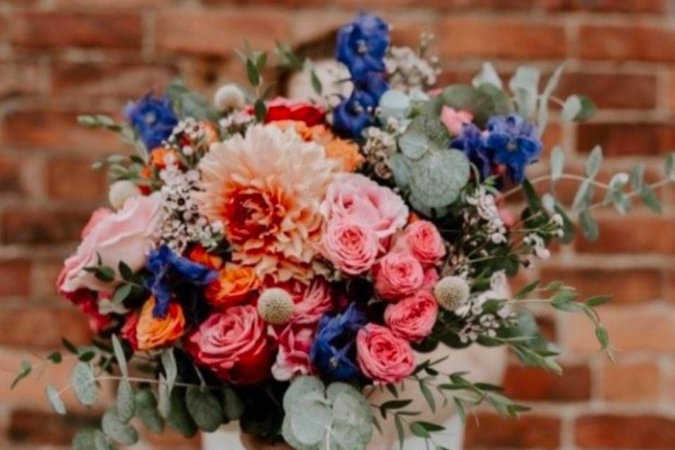 Colourful wedding