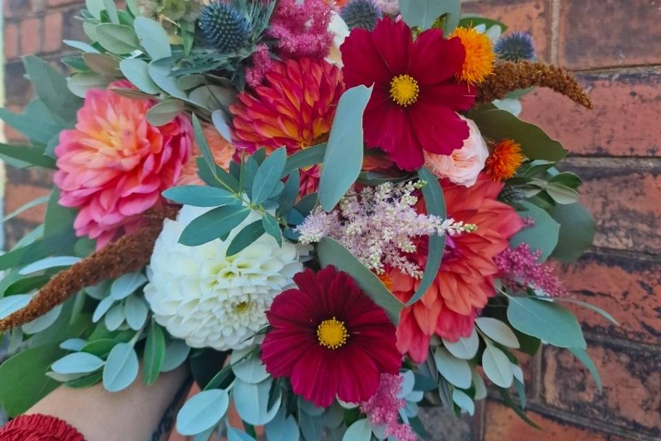 Colourful wedding
