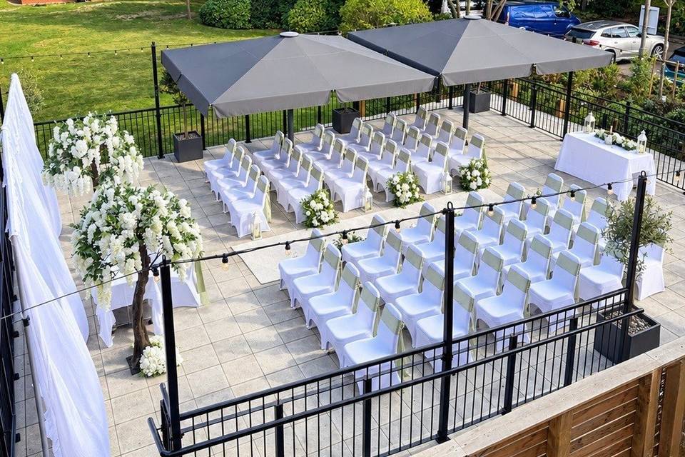 Wedding on the terrace