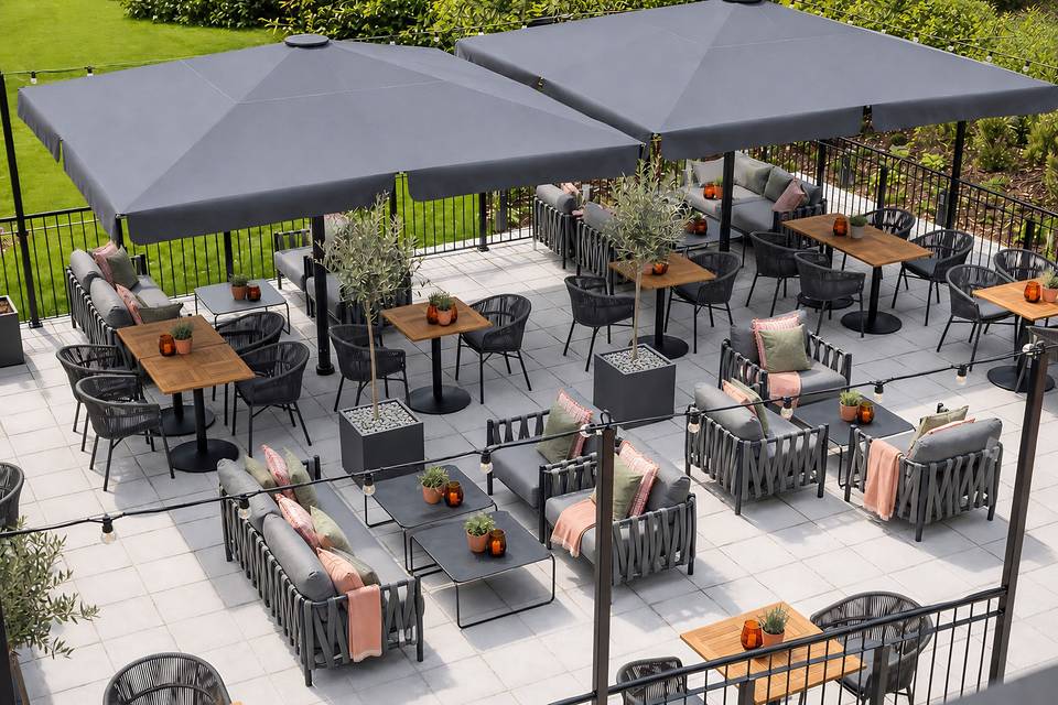 Terrace in daylight
