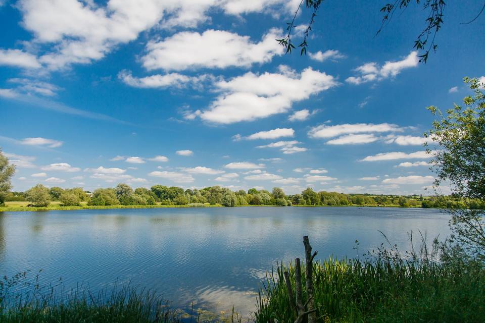 The vast, serene lake