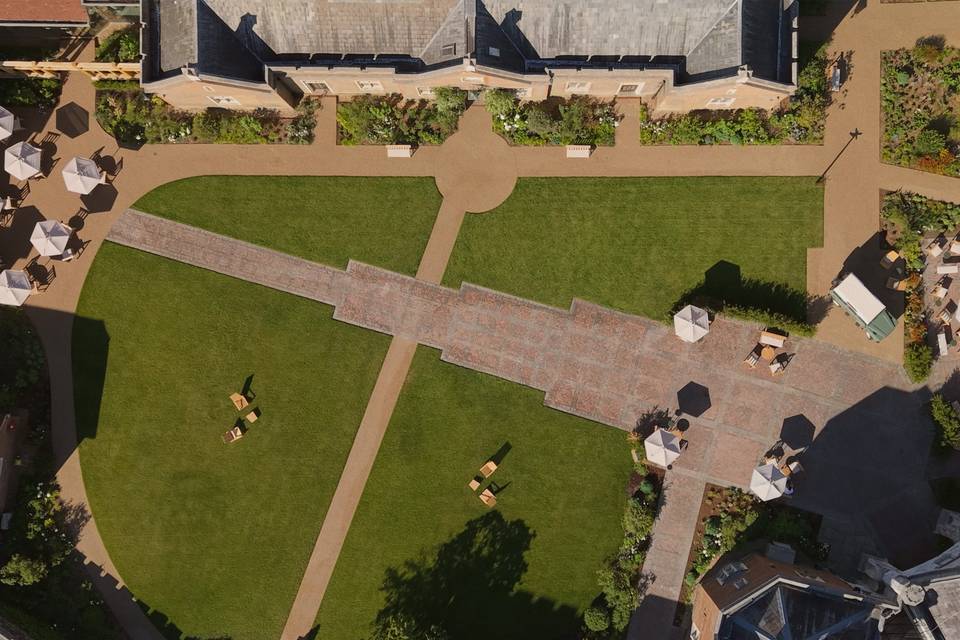 Aerial of Duke's Yard