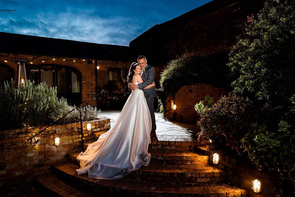 Courtyard in the evening