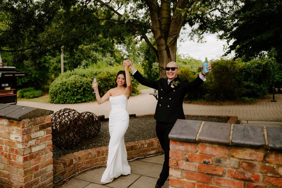 Announced into the courtyard