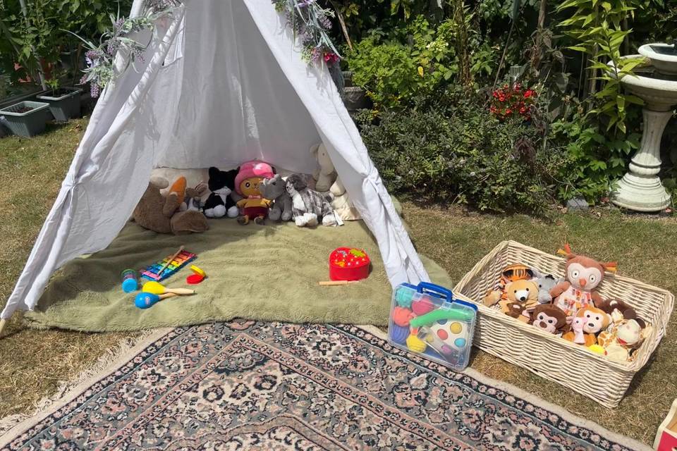 Soft toy den
