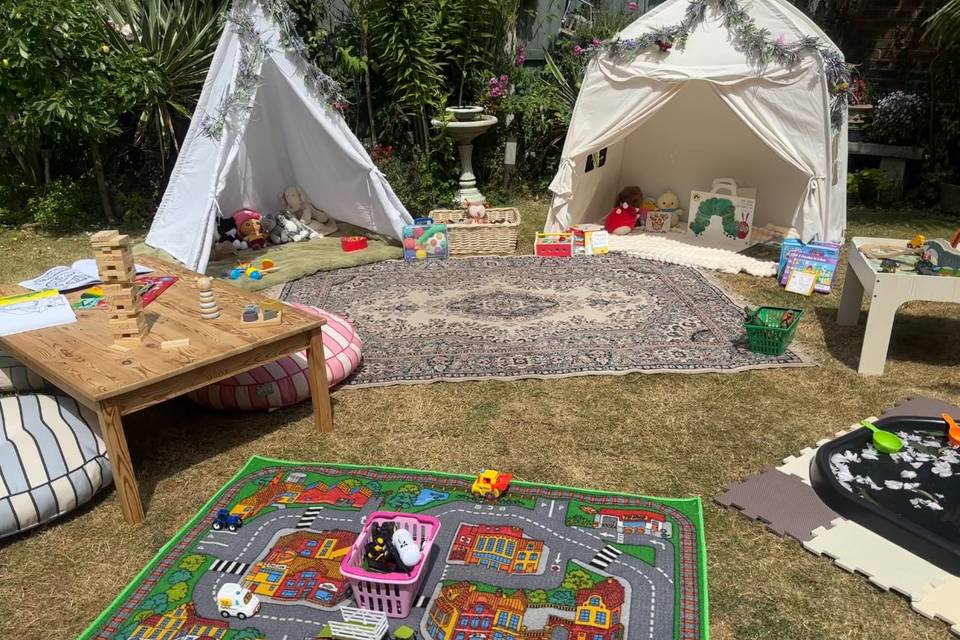 Our outdoor set up