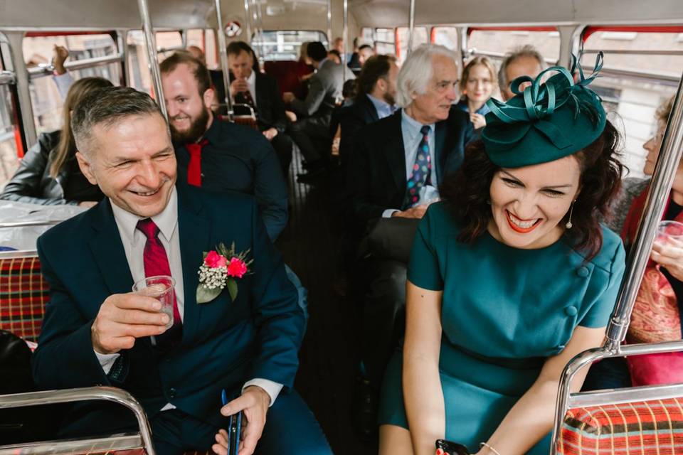 Wedding bus tour
