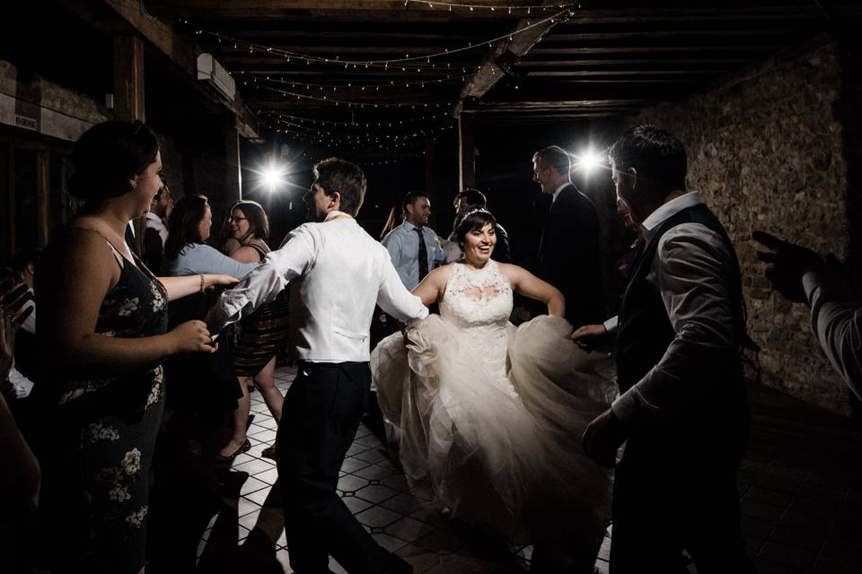 A lively ceilidh dance