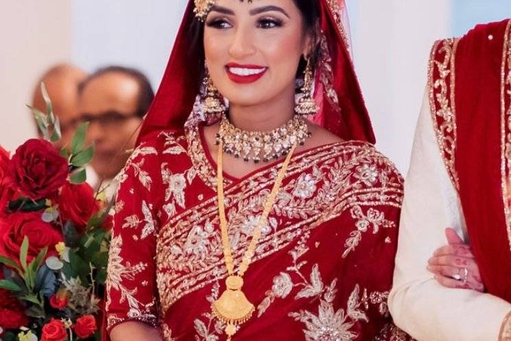 Indian wedding hair and makeup