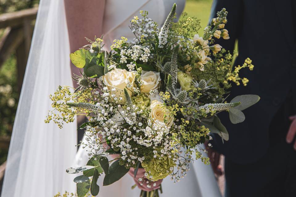 Beautiful wildflower bouquet