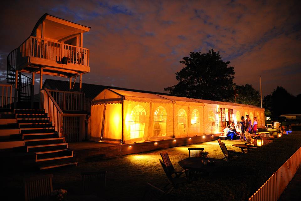 Nighttime Shot of the Clubhouse